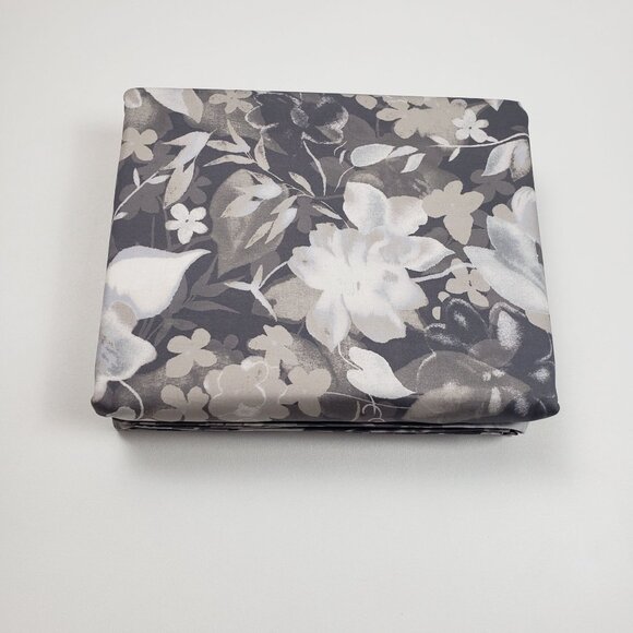 Ralph Lauren Home Avery Full/Queen Duvet Cover Grey Floral Chrysanthemum Heather - Picture 7 of 16